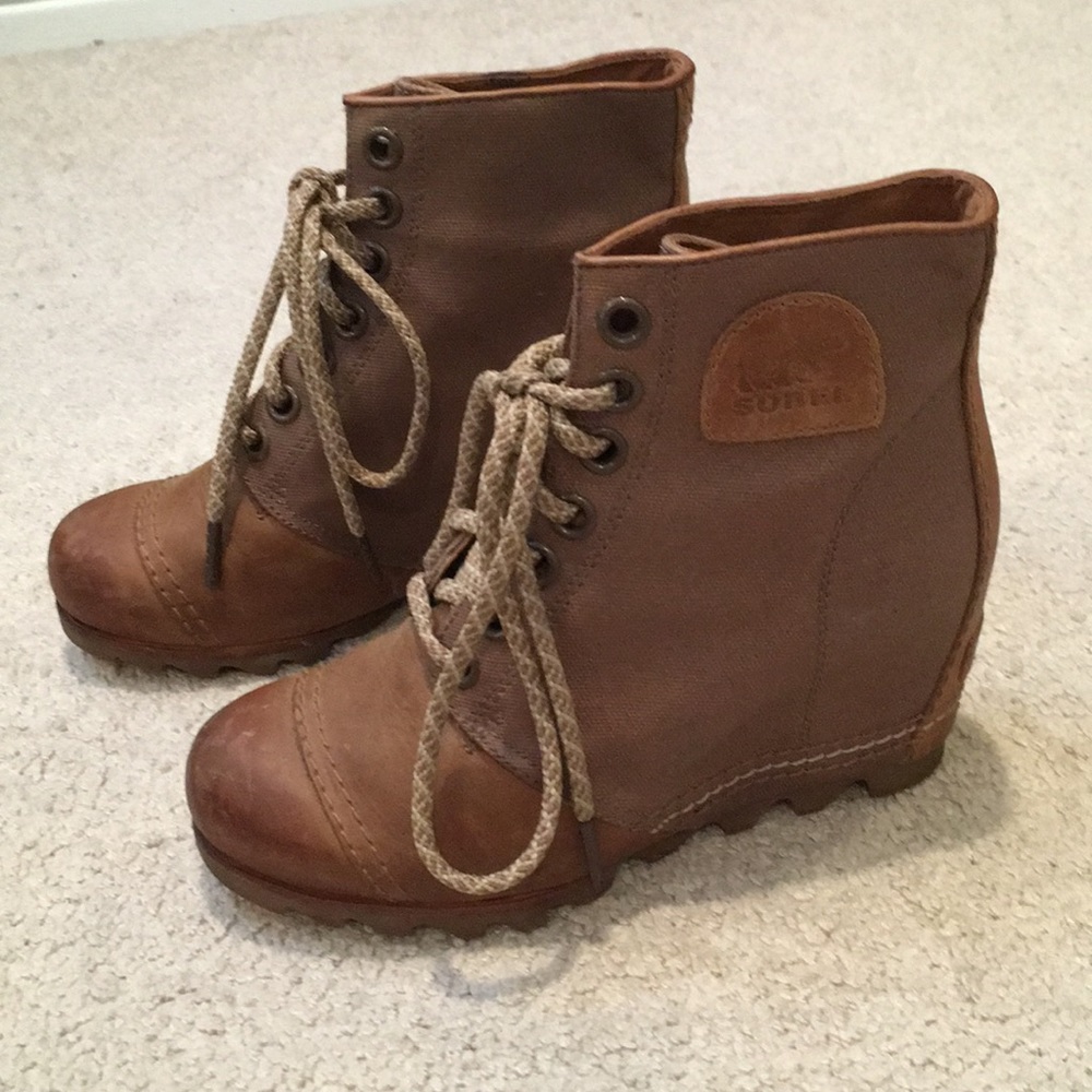 Sorel high heel booties